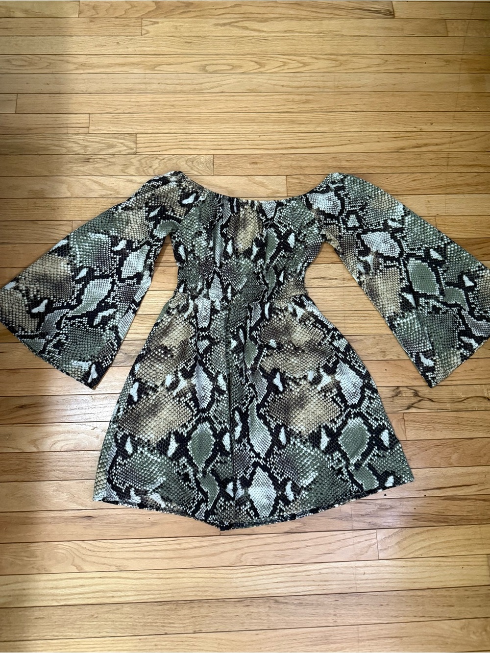 Missguided Snake Skin Mini Dress